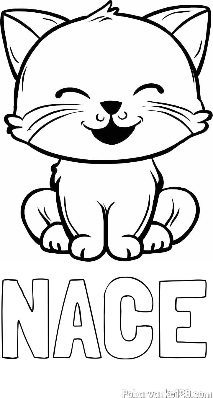Pobarvanka imena NACE in pobarvanka prikupne mačke