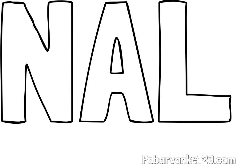 Pobarvanka imena NAL