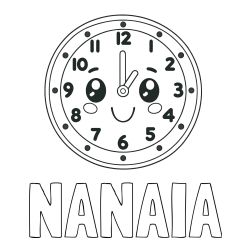 Pobarvanka imena NANAIA