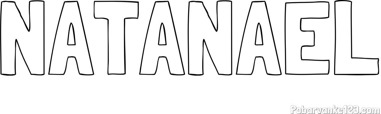 Pobarvanka imena NATANAEL