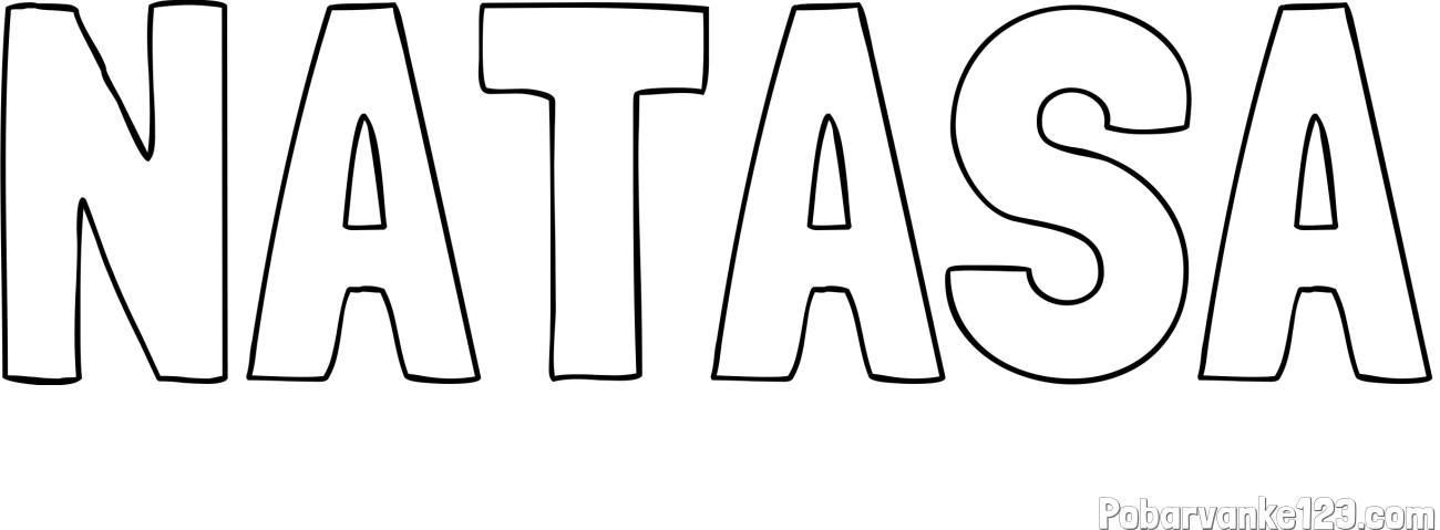 Pobarvanka imena NATAŠA