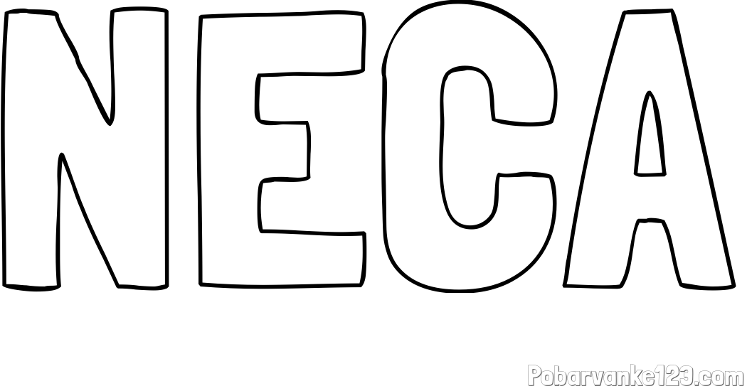 Pobarvanka imena NECA
