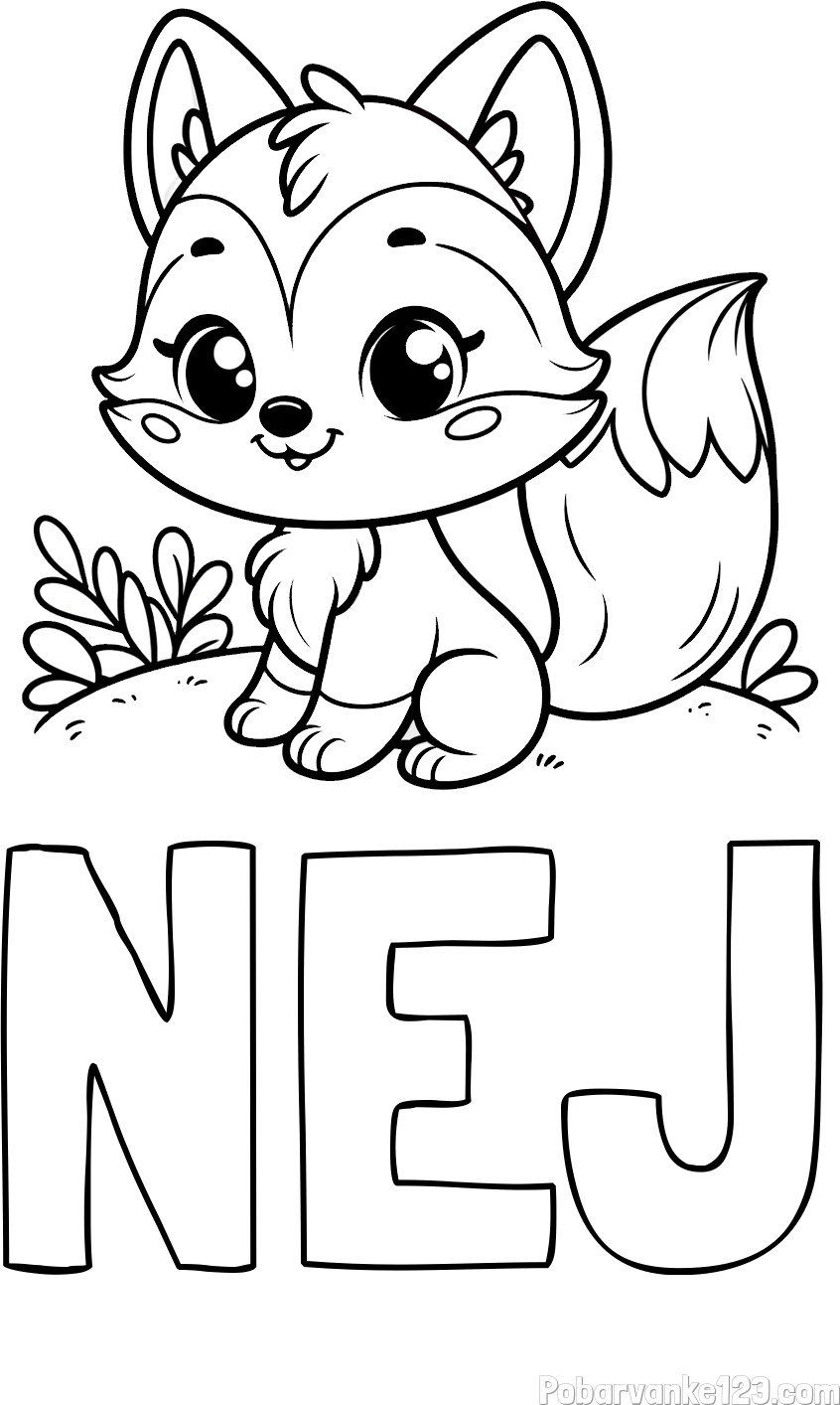 Pobarvanka imena NEJ