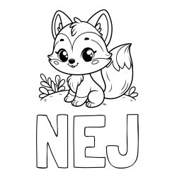 Pobarvanka imena NEJ