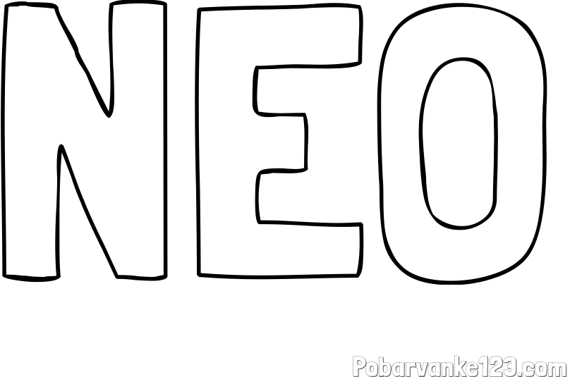 Pobarvanka imena NEO