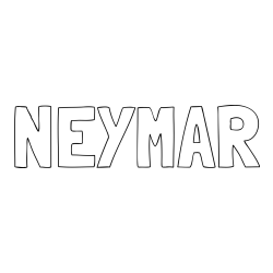 Pobarvanka imena NEYMAR