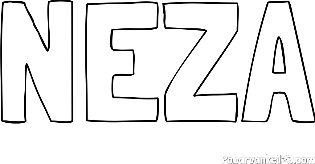 Pobarvanka imena NEŽA