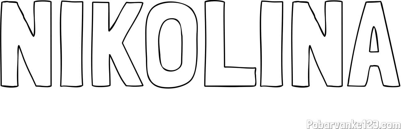 Pobarvanka imena NIKOLINA