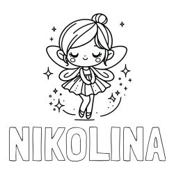 Pobarvanka imena NIKOLINA