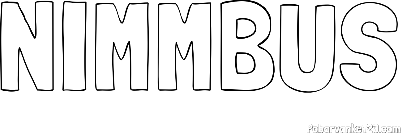 Pobarvanka imena NIMMBUS