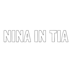 Online izdelana pobarvanka - Pobarvanka imena NINA IN TIA