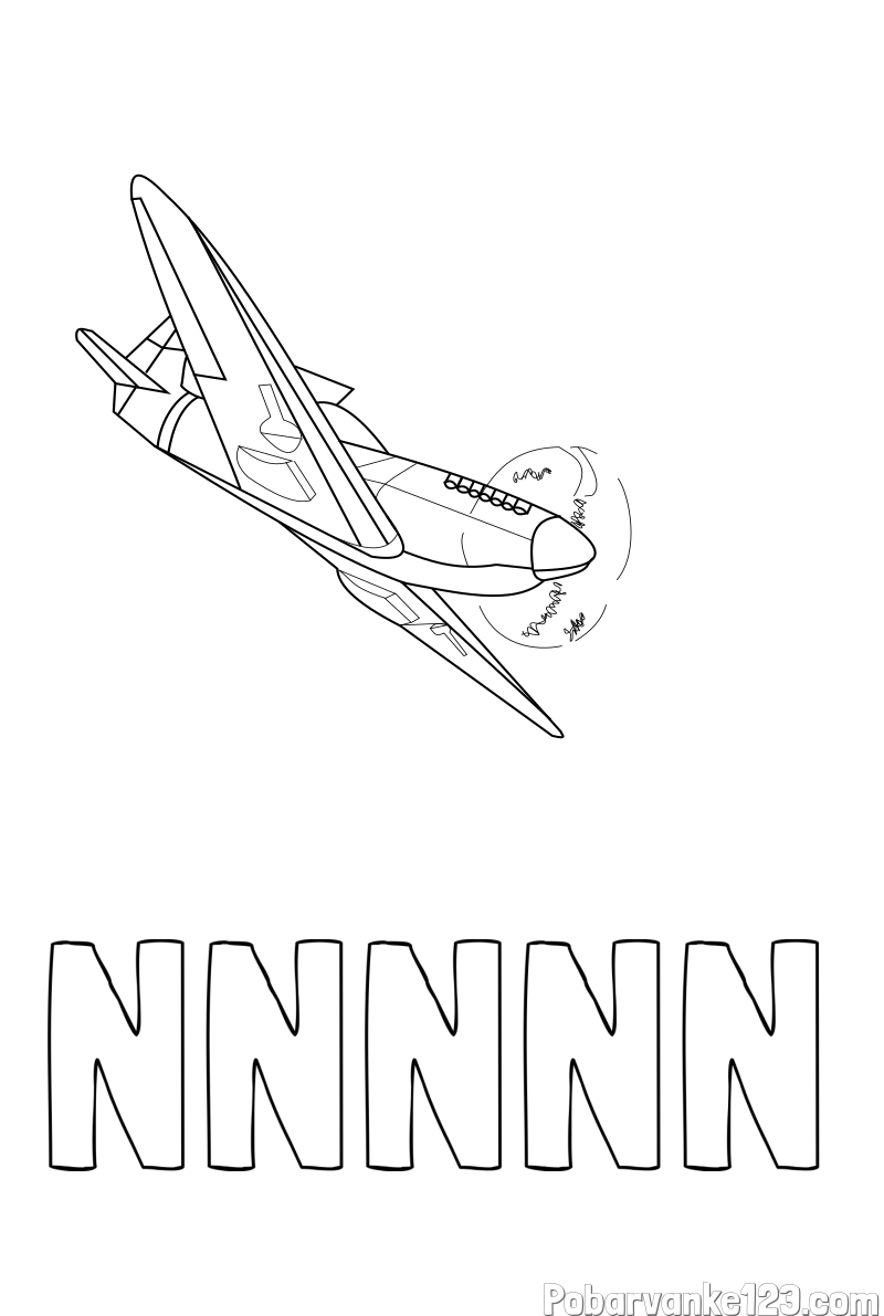 Pobarvanka imena NNNNN in pobarvanka lovca