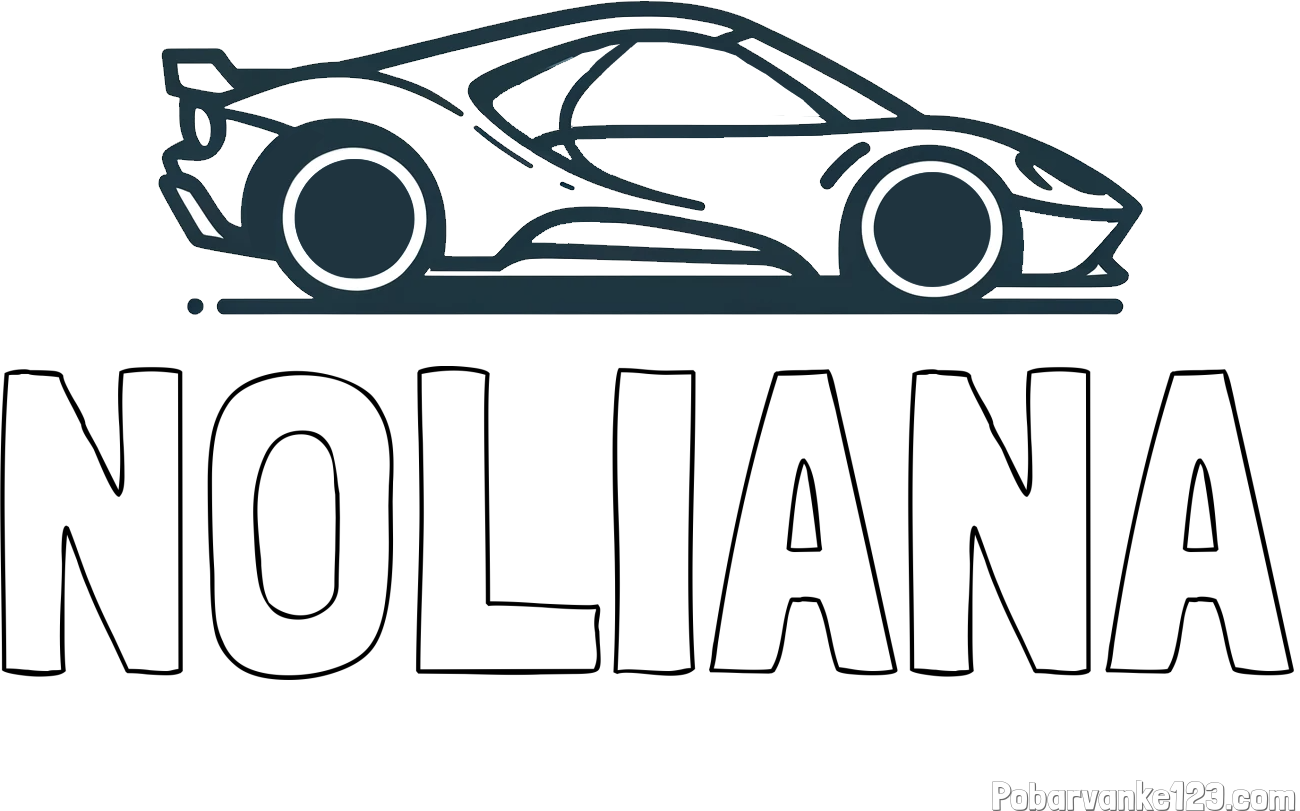 Pobarvanka imena NOLIANA in otroška pobarvanka dirkalnega avtomobila