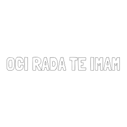 Online izdelana pobarvanka - Pobarvanka imena OČI RADA TE IMAM