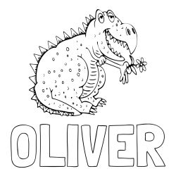 Pobarvanka imena OLIVER