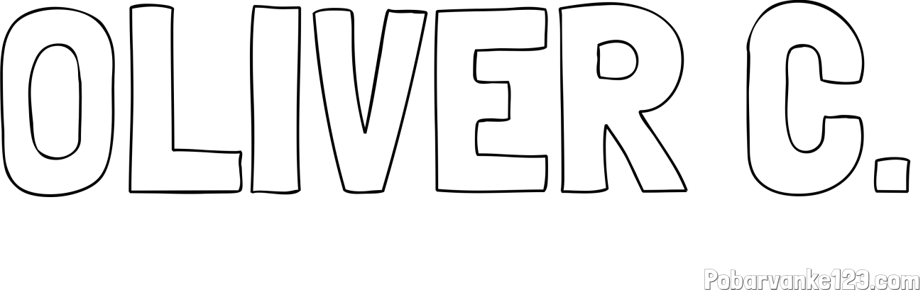 Pobarvanka imena OLIVER Č.