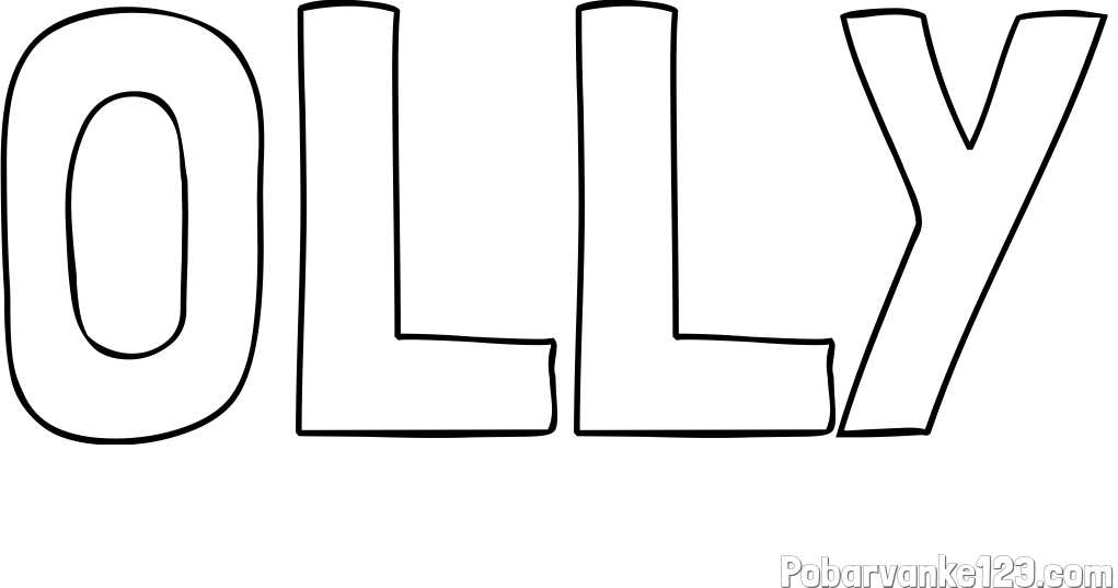 Pobarvanka imena OLLY