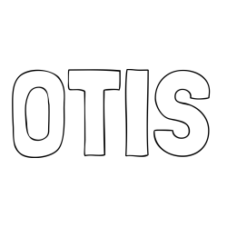 Online izdelana pobarvanka - Pobarvanka imena OTIS