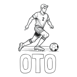 Online izdelana pobarvanka - Pobarvanka imena OTO in pobarvanka nogometaša