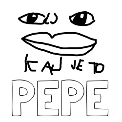 Online izdelana pobarvanka - Pobarvanka imena PEPE in kaj je to