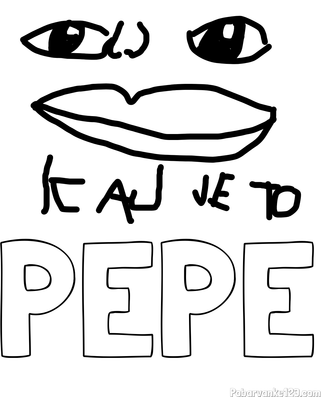 Pobarvanka imena PEPE in kaj je to