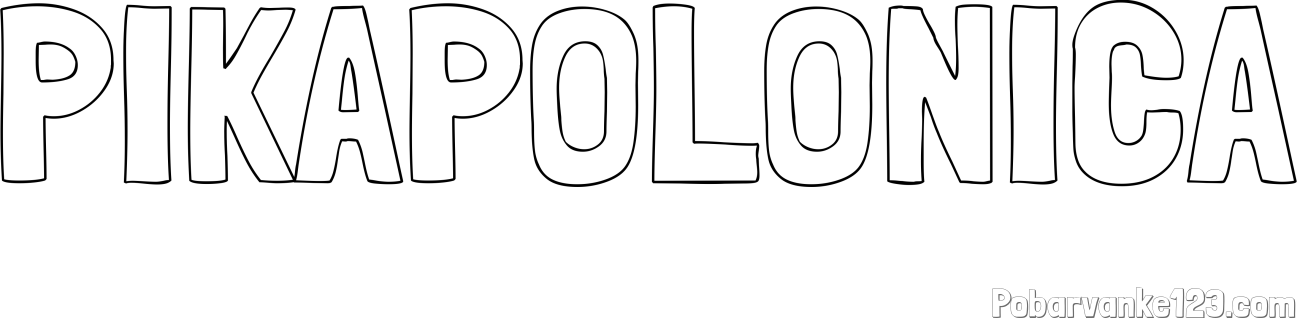 Pobarvanka imena PIKAPOLONICA