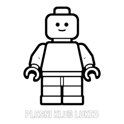 Online izdelana pobarvanka - Pobarvanka imena PLESNI KLUB LUKEC in pobarvanka LEGO figurice fanta