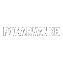 Online izdelana pobarvanka - Pobarvanka imena POBARVANKE