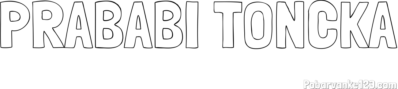 Pobarvanka imena PRABABI TONČKA