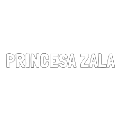 Online izdelana pobarvanka - Pobarvanka imena PRINCESA ZALA