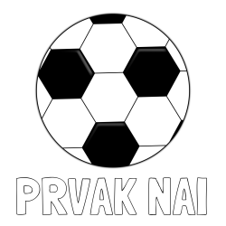 Online izdelana pobarvanka - Pobarvanka imena PRVAK NAI in pobarvanka nogometne žoge