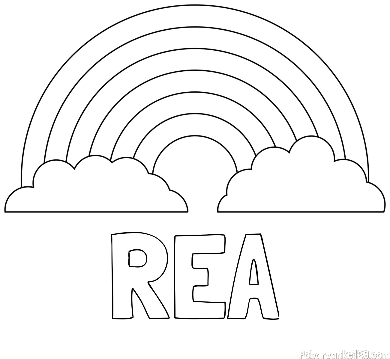 Pobarvanka imena REA