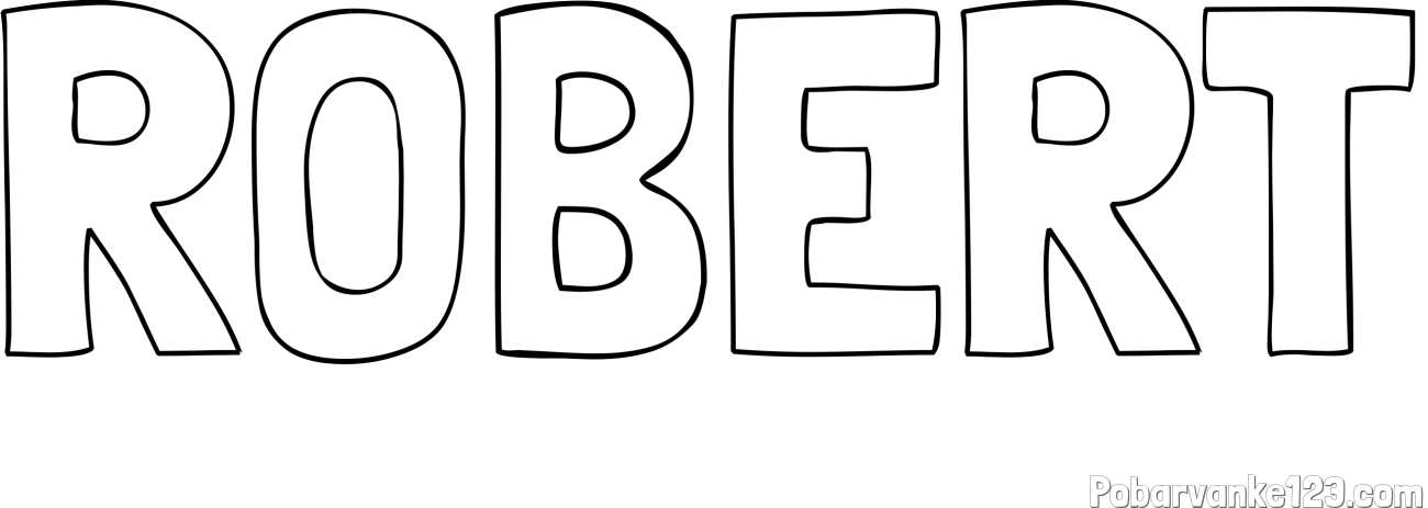 Pobarvanka imena ROBERT