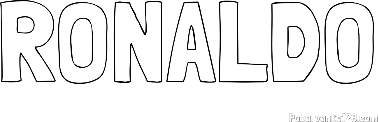 Pobarvanka imena RONALDO
