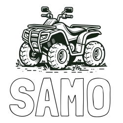 Online izdelana pobarvanka - Pobarvanka imena SAMO in pobarvanka štirikolesnika