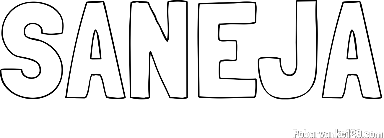 Pobarvanka imena ŠANEJA