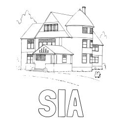 Online izdelana pobarvanka - Pobarvanka imena SIA in pobarvanka stare vile