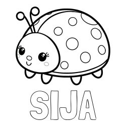 Pobarvanka imena SIJA