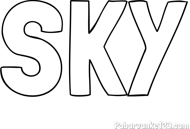 Pobarvanka imena SKY