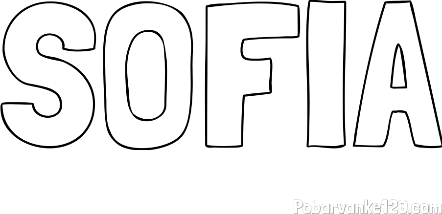 Pobarvanka imena SOFIA