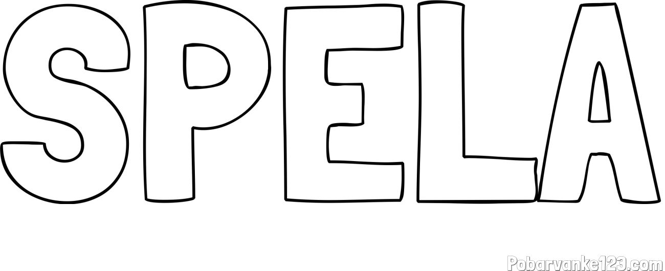Pobarvanka imena ŠPELA