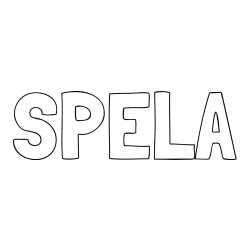 Pobarvanka imena ŠPELA