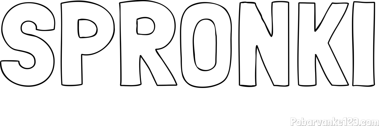 Pobarvanka imena SPRONKI