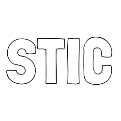 Online izdelana pobarvanka - Pobarvanka imena STIČ