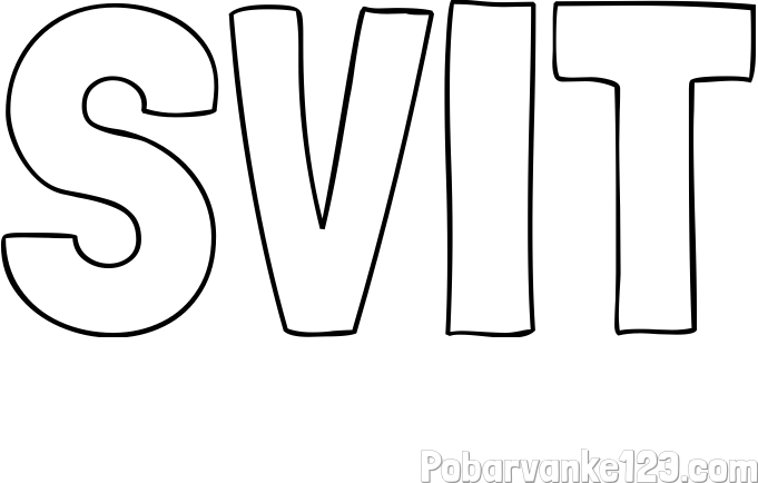 Pobarvanka imena SVIT