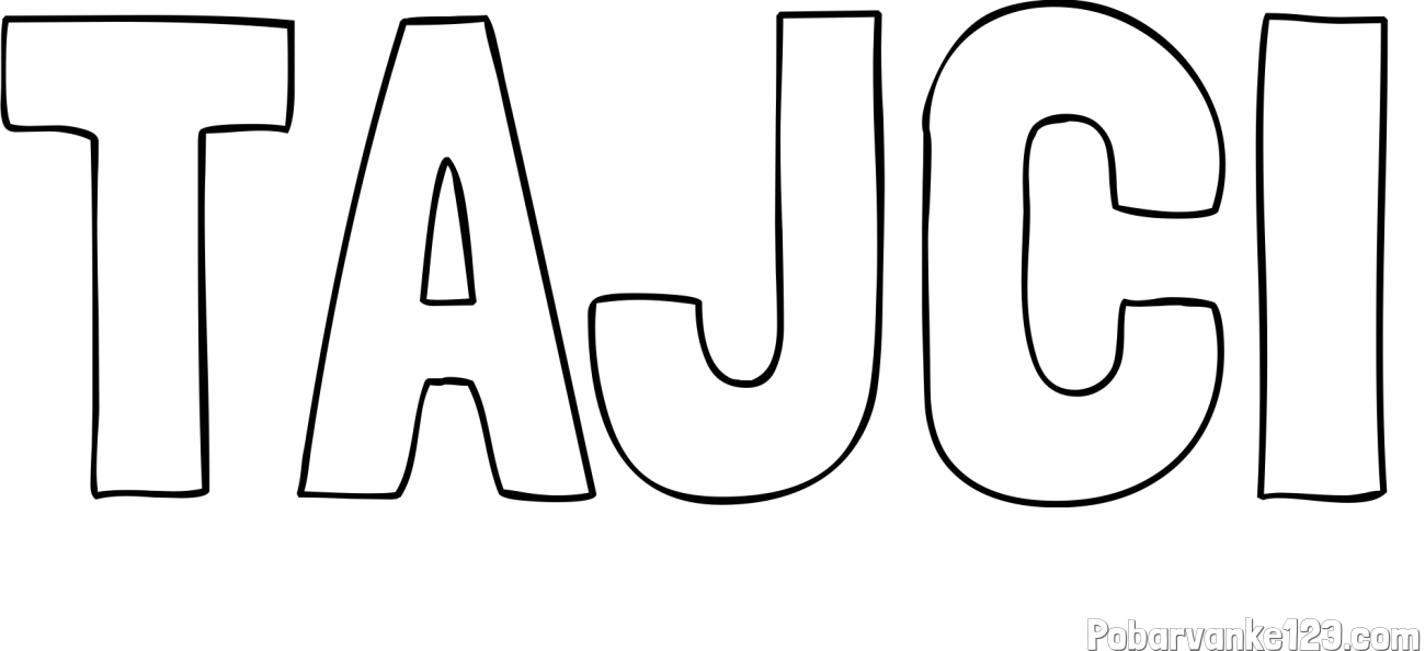 Pobarvanka imena TAJČI