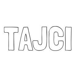 Online izdelana pobarvanka - Pobarvanka imena TAJČI