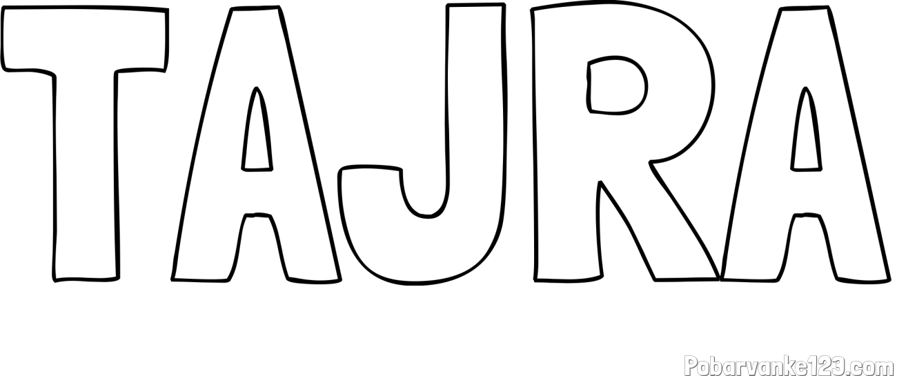 Pobarvanka imena TAJRA