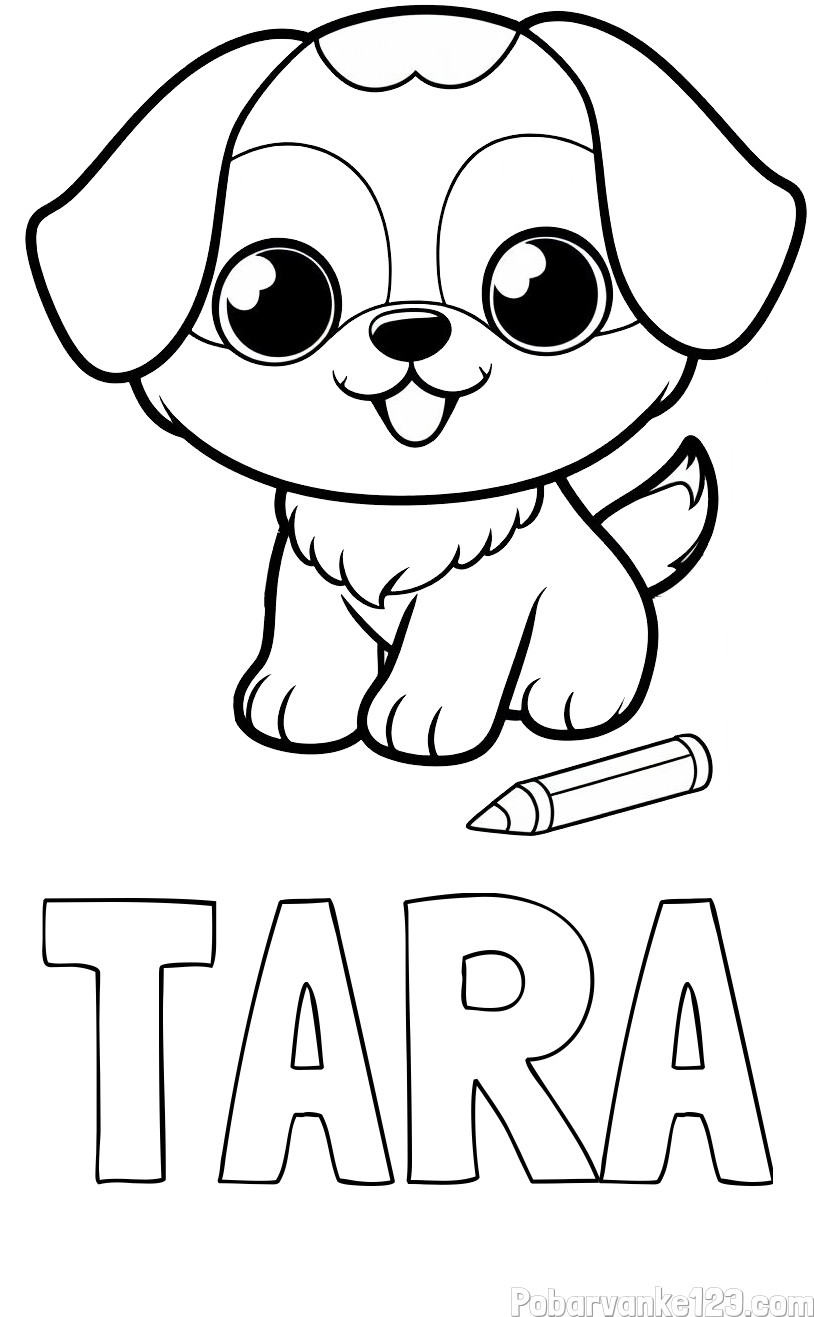 Pobarvanka imena Tara