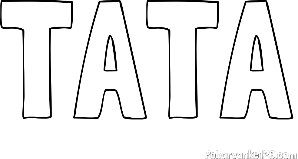 Pobarvanka imena TATA